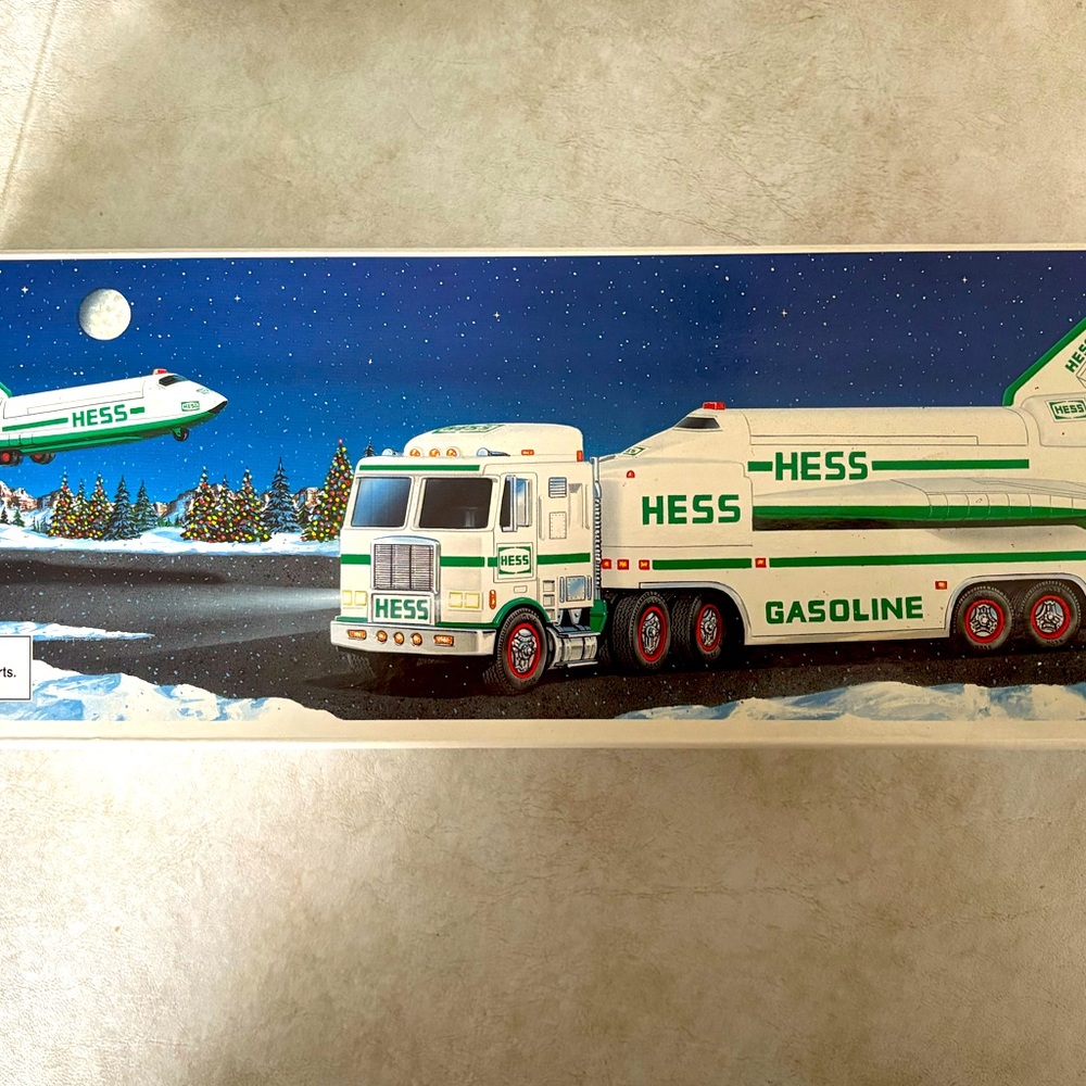 Hess Toy Truck and Space Shuttle with Satelite